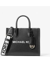 Michael Kors - Mirella Small Pebbled Leather Crossbody Bag - Lyst