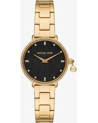 Michael Kors - Mini Pyper Pavé-Tone Watch - Lyst