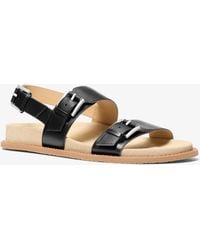 MICHAEL Michael Kors - Mk Nia Leather Sandal - Lyst