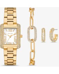 Michael Kors - Mk Set Regalo Gioielli E Orologio Petite Emery Tonalità - Lyst