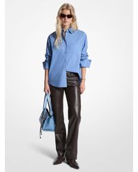 MICHAEL Michael Kors - Mk Cotton Poplin Shirt - Lyst
