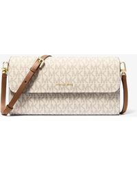 MICHAEL Michael Kors - Mk Jet Set Small Signature Logo Smartphone Crossbody Bag - Lyst