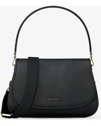 Michael Kors - Holmes Medium Pebbled Leather Convertible Messenger Bag - Lyst