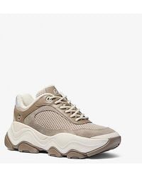 Michael Kors - Atlas Mesh And Suede Trainer - Lyst