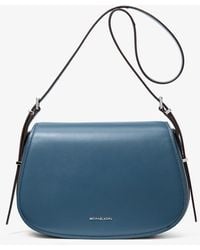 MICHAEL Michael Kors - Mk Lydia Medium Leather Messenger Bag - Lyst