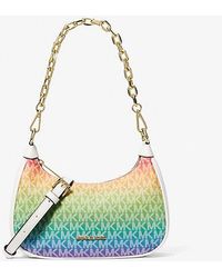 Michael Kors - Cora Medium Rainbow Logo Shoulder Bag - Lyst