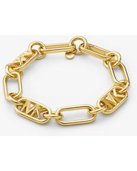 Michael Kors Precious Metal-plated Brass Chain Link Bracelet - Metallic
