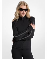 MICHAEL Michael Kors - Mock Neck Ski Zip Up Jacket - Lyst
