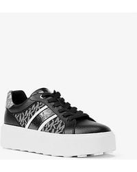 Michael Kors - Romey Signature Logo Stripe Platform Sneaker - Lyst