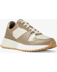 MICHAEL Michael Kors - Mk Jaime Mixed-Media Trainer - Lyst