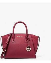Michael Kors - Avril Small Pebbled Leather Satchel - Lyst