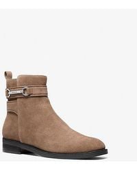 Michael Kors - Carson Suede Ankle Boot - Lyst