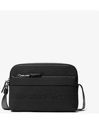 Michael Kors - Hudson Pebbled Leather Utility Crossbody Bag - Lyst