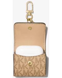 Michael Kors Studded Saffiano Leather Clip Case For Apple Airpods 