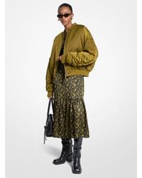 MICHAEL Michael Kors - Mk Veste Bomber En Satin Ciré - Lyst