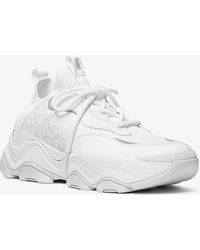Michael Kors - Mixed-Media Athletic Trainers - Lyst
