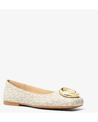 MICHAEL Michael Kors - Milan Signature Logo Ballet Flat - Lyst