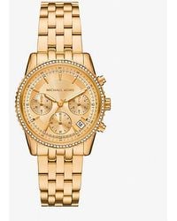 Michael Kors - Mini Bryant Chronograph Stainless Steel Watch - Lyst