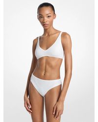 MICHAEL Michael Kors - Mk Rhinestone-Embellished Bikini Top - Lyst