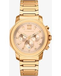 Michael Kors - Oversized Prescott-Tone Watch - Lyst