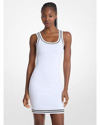 Michael Kors - Textured Knit Mini Dress - Lyst