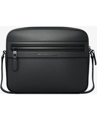 Michael Kors - Jet Set Pebbled Leather Crossbody Bag - Lyst