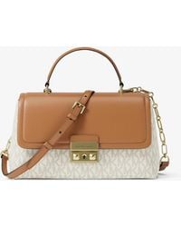 MICHAEL Michael Kors - Mk Tribeca Extra-Small Signature Logo Satchel - Lyst