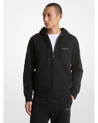 Michael Kors - Mksudadera De Mezcla De Algodón Con Capucha, Cremallera Y Logotipo - Lyst