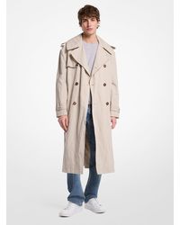 Michael Kors - Inox Oversized Cotton Blend Trench Coat - Lyst