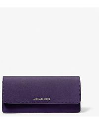 Michael kors wallet plum hot sale