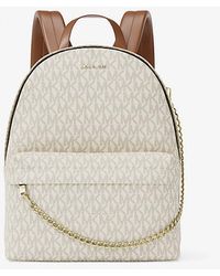 Michael Kors - Slater Medium Signature Logo Backpack - Lyst