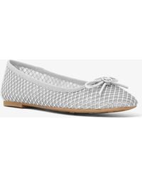 Michael Kors - Savannah Embellished Mesh Ballet Flat - Lyst
