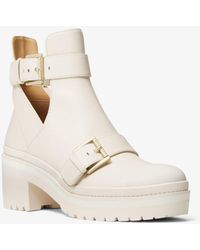 michael michael kors corey canvas combat boot