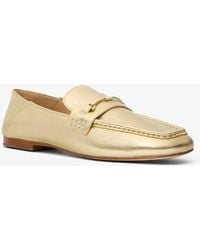 MICHAEL Michael Kors - Mkloafer Lena De Piel Metalizada - Lyst