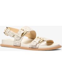 MICHAEL Michael Kors - Mk Nia Signature Logo Sandal - Lyst