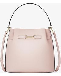 Michael Kors Outlet - Mk Carson Medium Pebbled Leather Convertible Bucket Crossbody Bag - Lyst