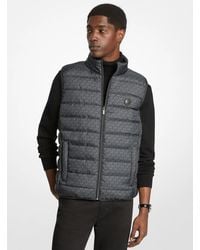 Michael Kors - Abbou Signature Logo Reversible Vest - Lyst