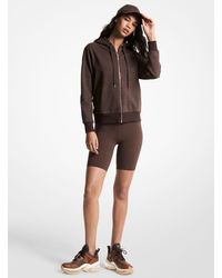 gym and workout clothes MICHAEL Michael Kors Activewear gym and workout clothes Womens Activewear MICHAEL Michael Kors Cotton Sweatshirt in Brown 