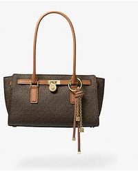 MICHAEL Michael Kors - Mk Hamilton Moderne Small Signature Logo Satchel - Lyst