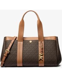 MICHAEL Michael Kors - Romee Small Signature Logo Satchel - Lyst