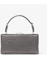 Michael Kors - Gwyneth Crocodile Embossed Leather Shoulder Bag - Lyst