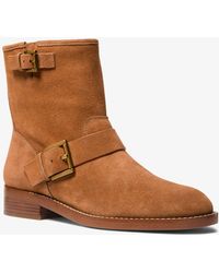 michael kors livvy suede ankle boot