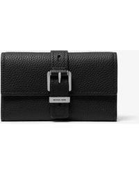 MICHAEL Michael Kors - Mk Nolita Medium Pebbled Leather Tri-Fold Wallet - Lyst