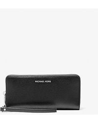 MICHAEL Michael Kors - Mk Large Pebbled Leather Continental Wallet - Lyst