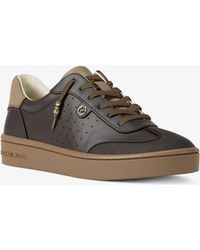 MICHAEL Michael Kors - Scotty Leather Sneaker - Lyst