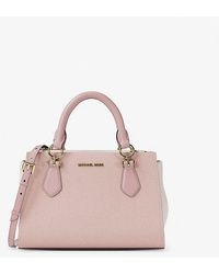 Michael Kors - Marilyn Small Color-Block Saffiano Leather Messenger Bag - Lyst