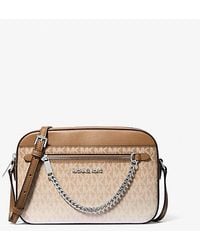 Michael Kors - Jet Set Large Ombré Signature Logo Crossbody Body - Lyst