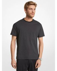 Michael Kors - Mk Logo Cotton T-Shirt - Lyst