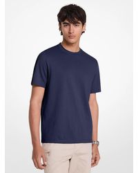 Michael Kors - Mk Cotton Blend Piqué T-Shirt - Lyst