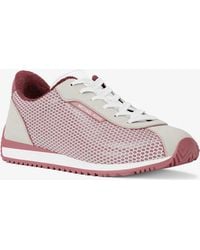 MICHAEL Michael Kors - Mk Rhodes Mixed-Media Trainer - Lyst